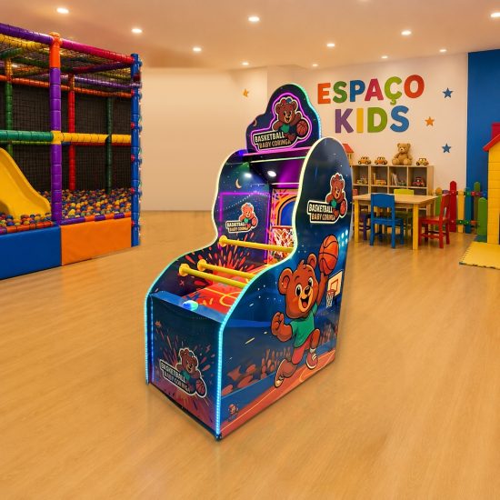 Basquete Eletrônico Baby Urso - Diversões Coringa