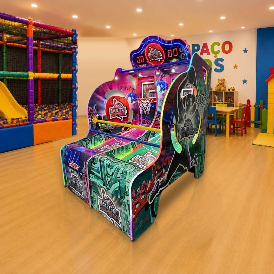 Basquete eletrônico Duplo Grafite - Diversões Coringa