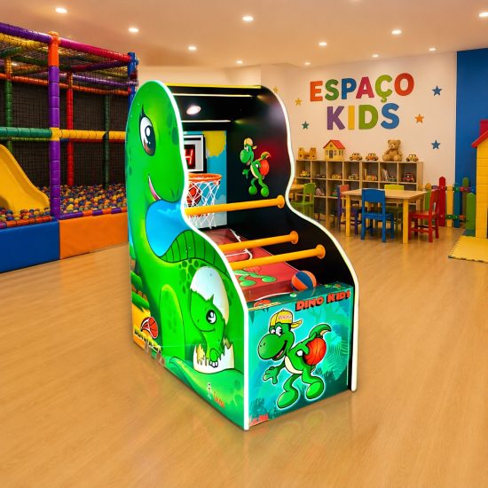 Basquete Eletrônico Dino Kids - Diversões Coringa