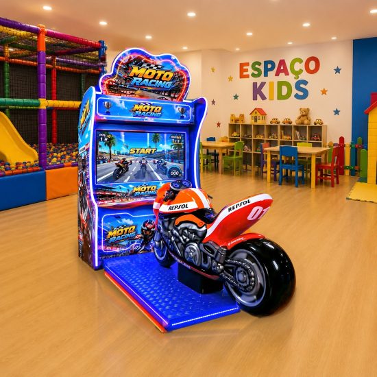 Simulador de Corrida Moto Racing - Diversões Coringa
